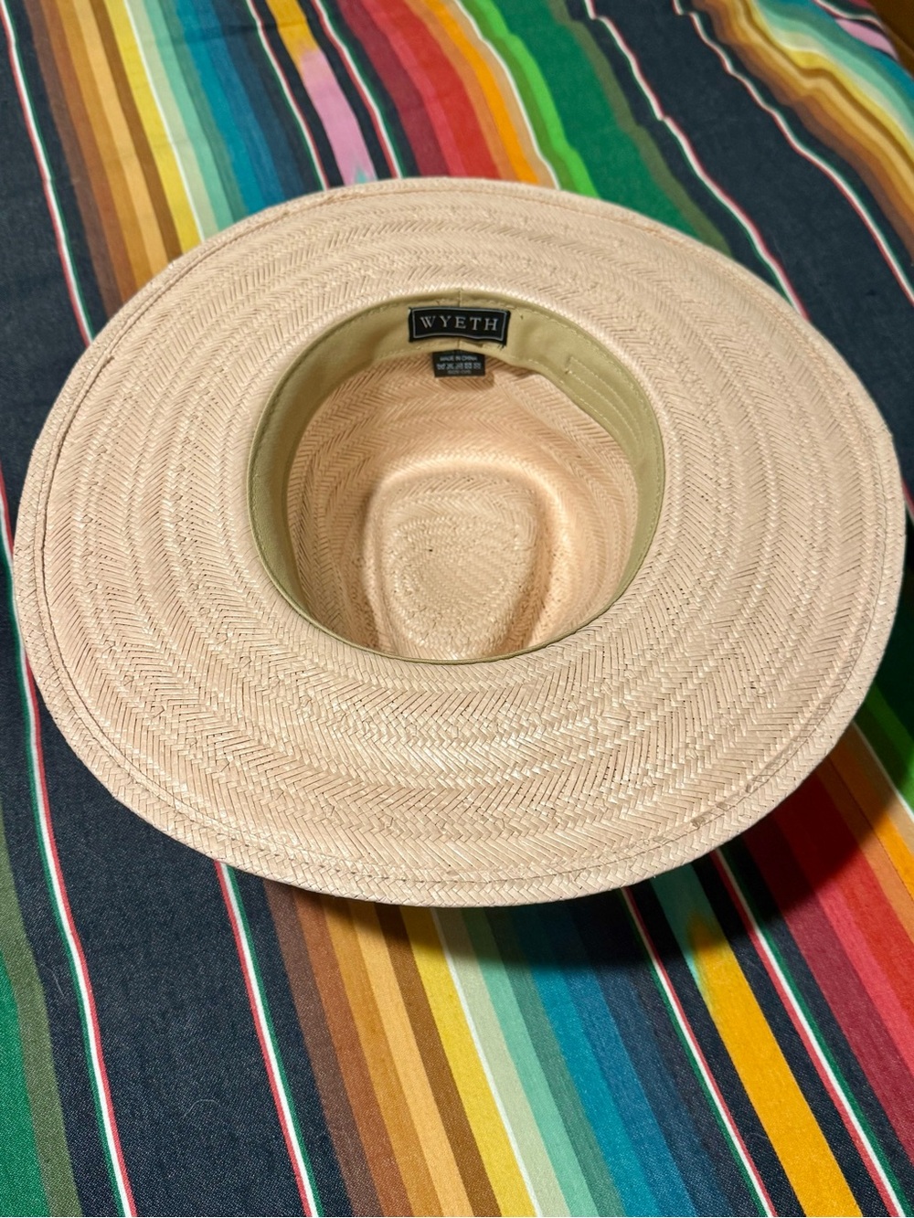 Wyeth Straw Western Hat in Light Rose - Picture 4 of 5